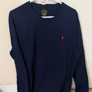 Polo by Ralph Lauren Men's Dark Blue Long Sleeve Tee